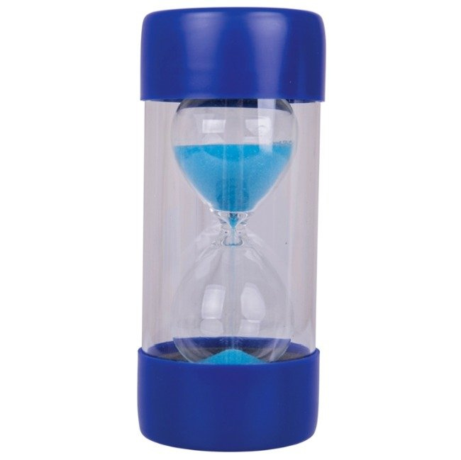 Niebieski odmierzacz czasu 5 minut klepsydra Bigjigs Toys