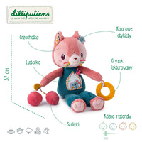 Przytulanka aktywizująca wielofunkcyjna Kotka Jeanne Lilliputiens