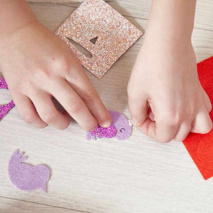 Brokatowe spinki do włosów Ogród Zestaw Kreatywny Janod