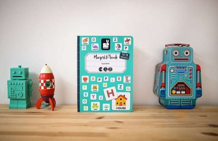 Magnetyczna układanka Alfabet Magnetibook kolekcja 2018, Janod