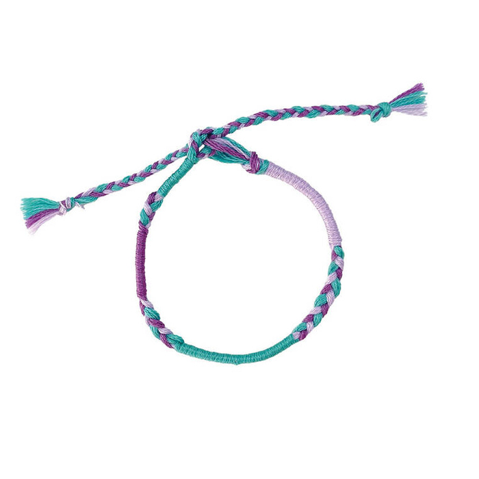 Zestaw kreatywny robienie biżuterii Tęczowe bransoletki 30 szt. Janod