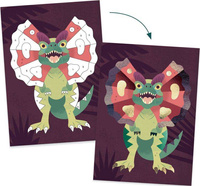 Zestaw do tworzenia metalicznych obrazków Dinozaury Djeco