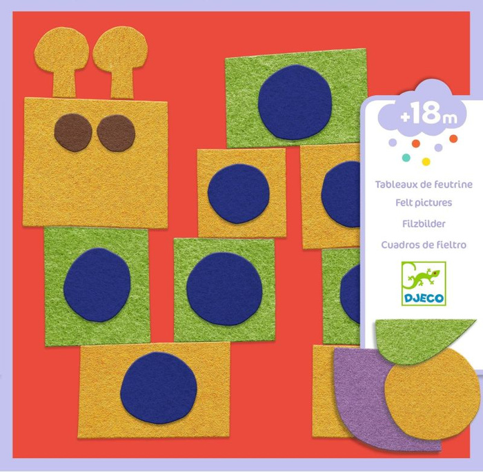 Zestaw kreatywny wyklejanki filcowe Małe stworzenia Djeco