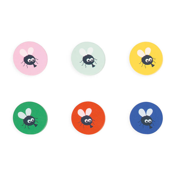 Układanka logiczna drewniana dla dzieci Algorytmy Żaba Janod