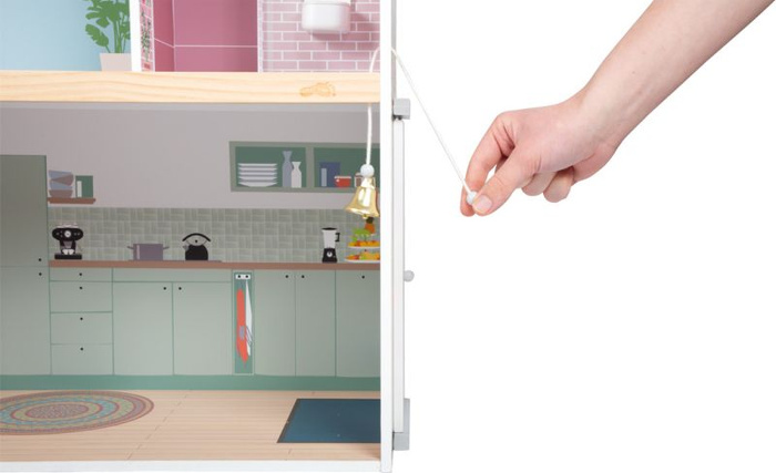 Duży domek dla lalek z drewna Willa z dodatkami Small Foot