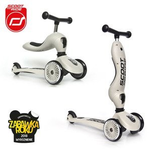 SCOOTANDRIDE Highwaykick1 2w1 Jeździk i hulajnoga 1-5 lat Ash