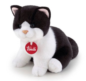 Maskotka pluszowa Kotek czarno biały Trudi