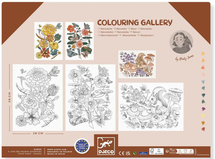 Obrazy do kolorowania w teczce Las Djeco