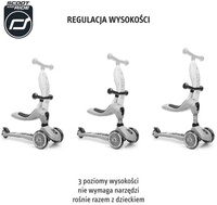 Jeździk i hulajnoga 2 w 1 zamykany schowek brązowy Highwaykick 1 Lifestyle Scoot & Ride