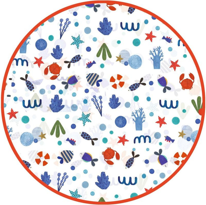 Transparentna pelerynka przeciwdeszczowa dla dzieci Ocean Djeco