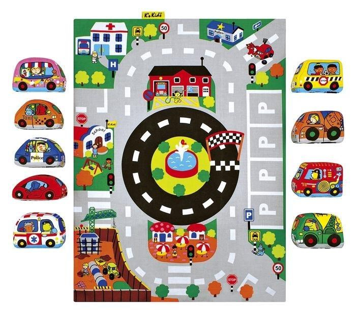Mata z pluszowymi autkami K's Kids