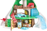 Drzewo domek alpejski stok narciarski Klorofil