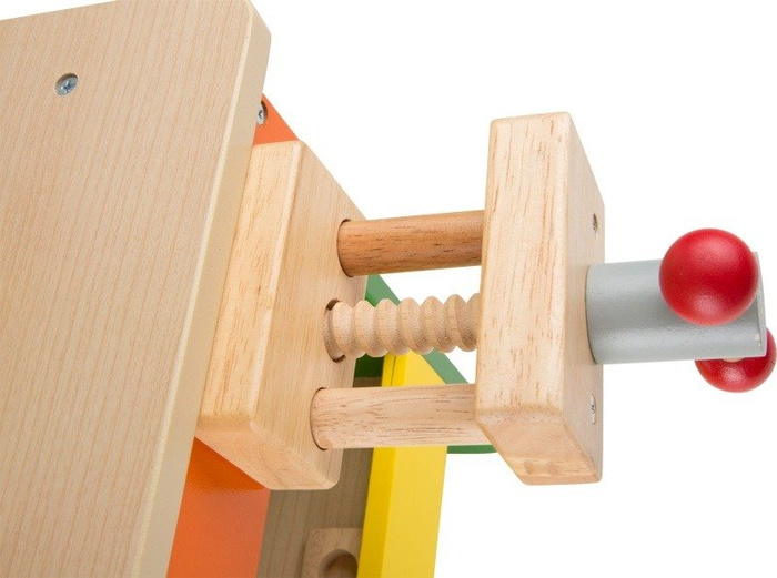 Mały konstruktor. Duży, drewniany warsztat dla dzieci z narzędziami