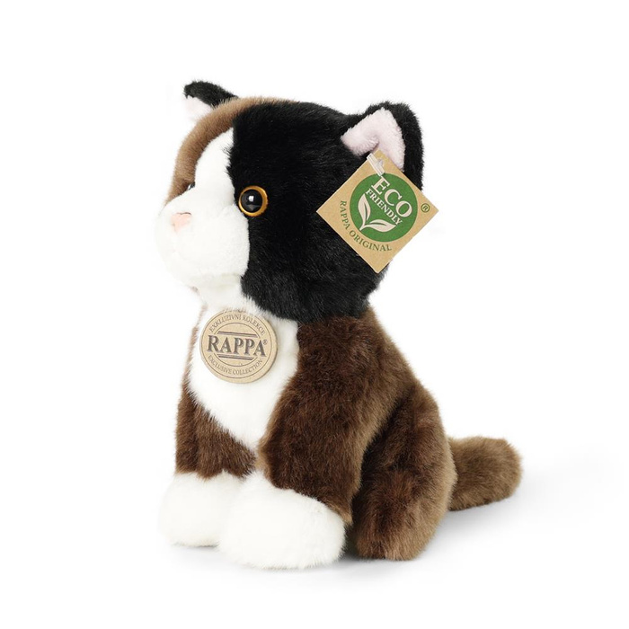 Ekologiczny Pluszak Rappa trójkolorowy Kotek 18 cm
