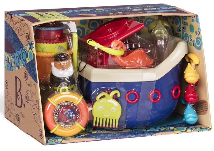 Statek rybacki z akcesoriami zabawki do kąpieli Fish & Splish B.Toys