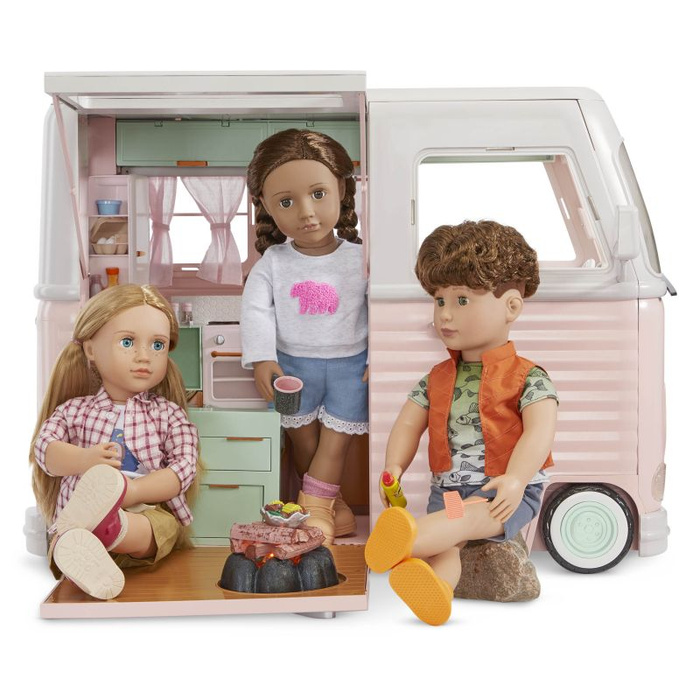 Lodziarnia na kółkach z wyposażeniem Sweet stop ice cream truck Our Generation