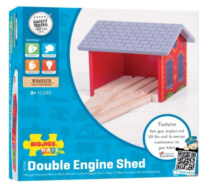 Dodatek do torów Parowozownia z cegły Bigjigs Rail