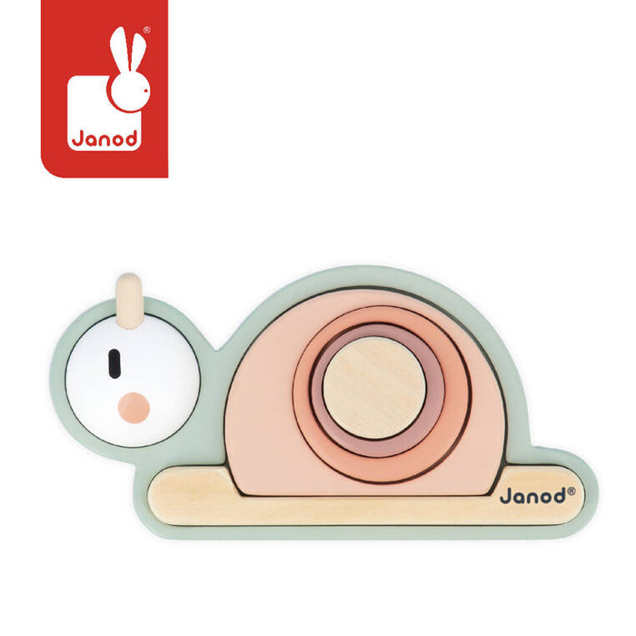 Układanka drewniana sensoryczna Ślimak Sweet Cocoon Janod