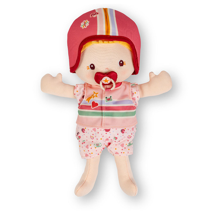 Lalka Lena z akcesoriami w foteliku rowerowym Lilliputiens