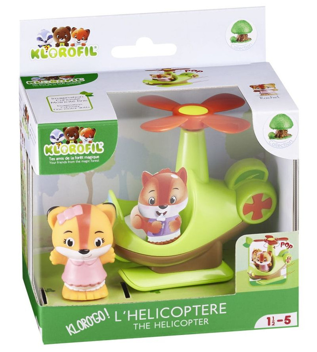 Helikopter kwiatek ruchome śmigła Klorofil