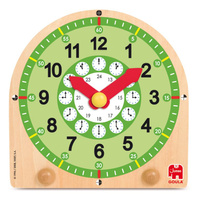 Drewniany zegar dla dzieci do nauki godzin Goula