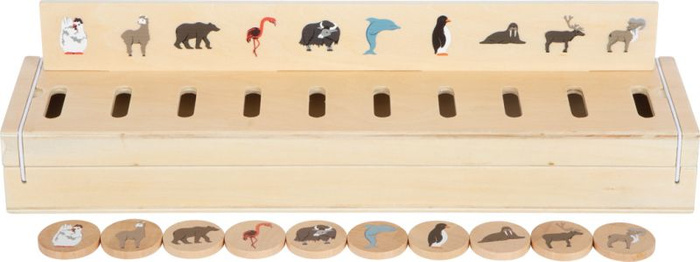 Drewniany pojemnik do sortowania Odkrywca świata Small Foot