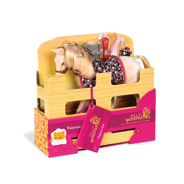 Konik źrebak dla lalek Palomino Foal z akcesoriami Our Generation