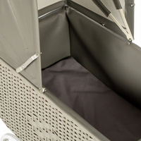 Wózek zabawkowy Doll Pram Retro Rattan Grey Astrup