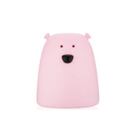 Miś Mały Lampka Silikonowa Różowa Rabbit & Friends