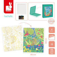 Artystyczny zestaw kreatywny Złote kontury Zwierzęta Janod