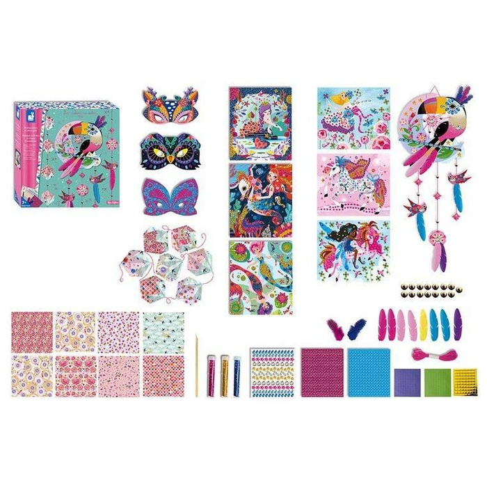 Multi - zestaw kreatywny 11 dekoracji Tukan 7+, Janod