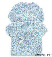 Wózek wiklinowy dla lalek Klasyczny brąz i niezapominajki My Sweet Baby