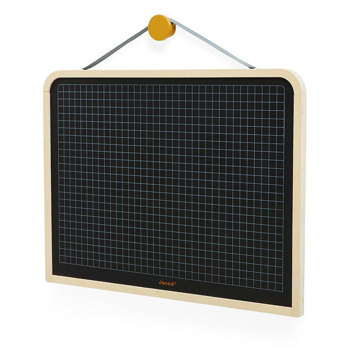 Drewniana tablica dwustronna ścienna z akcesoriami magnetyczna Janod