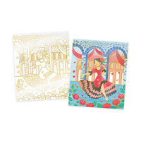 Artystyczny zestaw kreatywny Złote kontury Tancerki  Janod