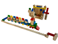 Drewniane klocki 150 elementów Mumbee