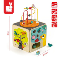 Wielofunkcyjna kostka edukacyjna z pętlą duża, Janod