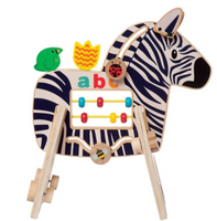 Kostka edukacyjna Safari z zebrą Manhattan Toy
