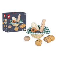 Drewniane pieczywo w koszyku Imitacja jedzenia dla dzieci Shiny Grandma Janod