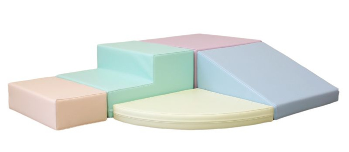 Zestaw do zabawy pastelowy Soft Play Corner Climber IGLU