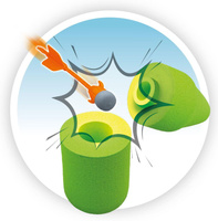 Bezpieczna proca dla dzieci z rzutkami Buki