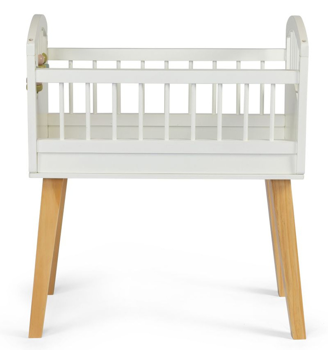Drewniane łóżeczko dla lalki w skandynawskim stylu Astrup