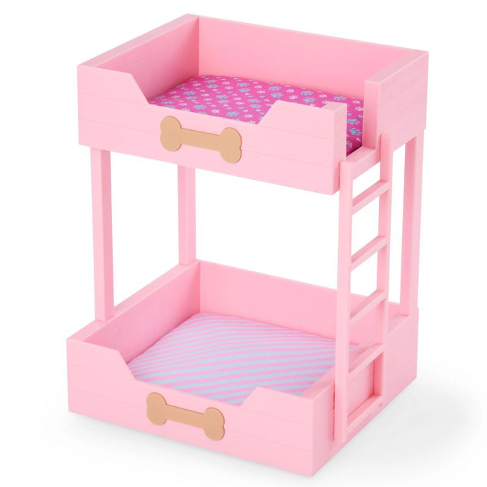Różowe łóżko piętrowe z pieskiem i akcesoriami Puppy Dreams Bunk Bed Our Generation