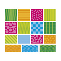 Duże naklejki wielorazowe dla dzieci 150 sztuk Figury geometryczne Janod