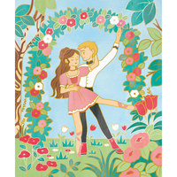 Artystyczny zestaw kreatywny Złote kontury Tancerki  Janod