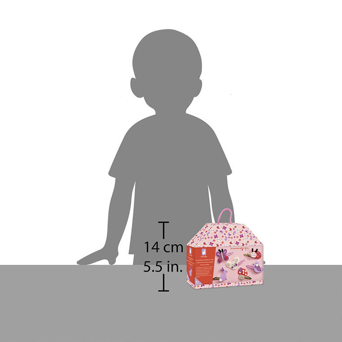 Brokatowe spinki do włosów Ogród Zestaw Kreatywny Janod