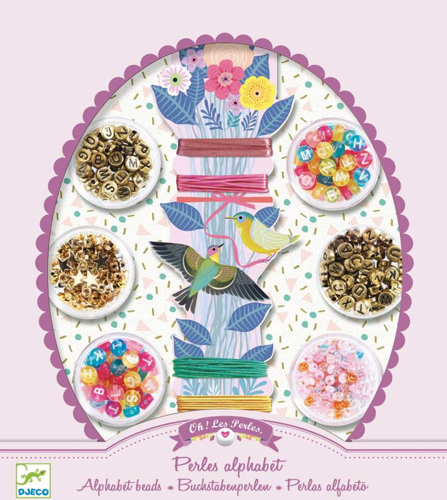 Zestaw do tworzenia biżuterii Perełki z literkami Djeco