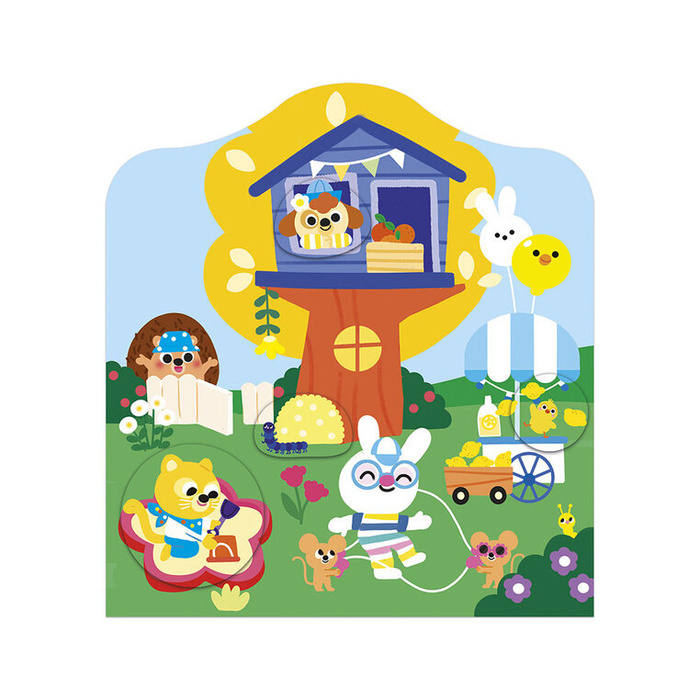 Książeczka z naklejkami Ogród Janod