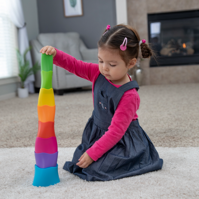 Tęczowe Kubeczki SpiroKu Fat Brain Toys