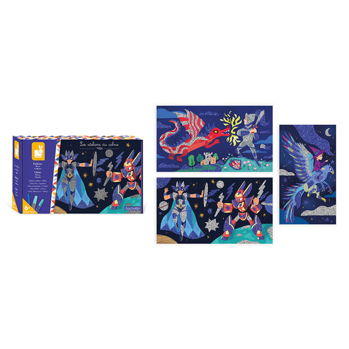 Zestaw kreatywny dla dzieci Brokat Bohaterowie Janod