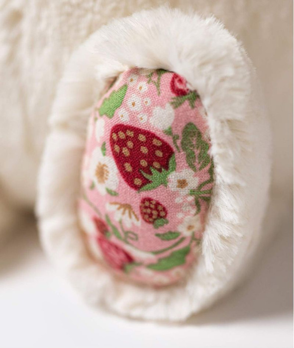 Króliczek z kwiecistymi uszami kremowy Berry 31 cm Jellycat